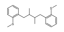 2,3-dimethyl-1,4-bis(2-(methylthio)phenyl)butane结构式