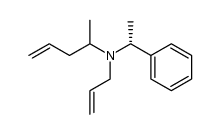 (+)-N-allyl,N-[(R)-α-methylbenzyl]-pent-1-ene-4-amine结构式