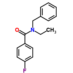 N-Benzyl-N-ethyl-4-fluorobenzamide结构式