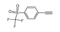 1-ethynyl-4-[(trifluoromethyl)sulfonyl]benzene结构式