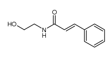 N-(2-hydroxyethyl)cinnamamide结构式