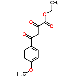Ethyl 4-[4-methoxyphenyl]-2,4-dioxobutyrate结构式