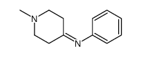 N-(1-methyl-4-piperidylidene)aniline Structure