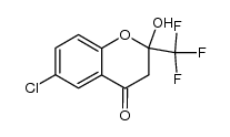 6-chloro-2-hydroxy-2-trifluoromethylchroman-4-one Structure