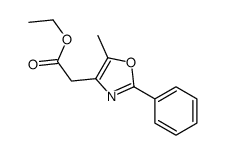 ethyl 2-(5-methyl-2-phenyl-1,3-oxazol-4-yl)acetate structure