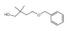 4-(benzyloxy)-2,2-dimethylbutan-1-ol结构式