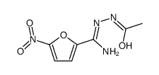 N'-(IMINO(5-NITROFURAN-2-YL)METHYL)ACETOHYDRAZIDE structure