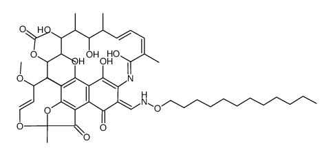 3-[[(Dodecyloxy)imino]methyl]rifamycin结构式