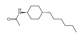 N-ACETYL-4-N-HEXYLCYCLOHEXYLAMINE结构式