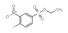 4-ethoxysulfonyl-1-fluoro-2-nitro-benzene结构式