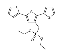 diethyl ester (3'-methylene-2:2',5':2''-terthiophene)phosphonic acid结构式
