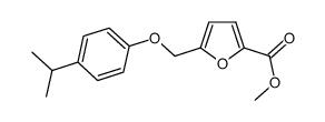 methyl 5-((4-isopropylphenoxy)methyl)furan-2-carboxylate结构式