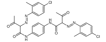 N,N'-1,4-phenylenebis[[2-(4-chloro-o-tolyl)azo]-3-oxobutyramide] structure