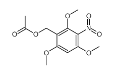 (2,4,6-trimethoxy-3-nitrophenyl)methyl acetate Structure