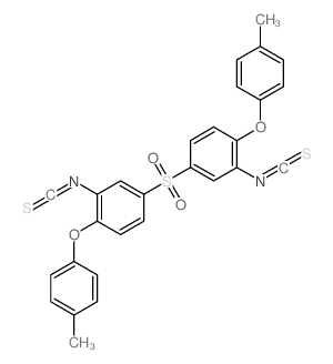 Benzene,1,1'-sulfonylbis[3-isothiocyanato-4-(4-methylphenoxy)- structure