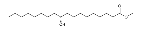 (-)-methyl 10R-hydroxyoctadecanoate Structure