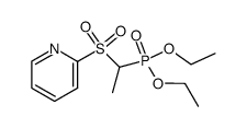 diethyl 1-(pyridin-2-ylsulfonyl)ethylphosphonate Structure