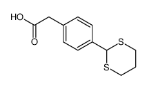 2-[4-(1,3-dithian-2-yl)phenyl]acetic acid结构式