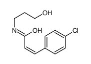 3-(4-chlorophenyl)-N-(3-hydroxypropyl)prop-2-enamide Structure