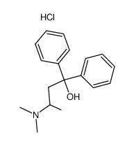 (+-)-3-dimethylamino-1,1-diphenyl-butan-1-ol, hydrochloride结构式