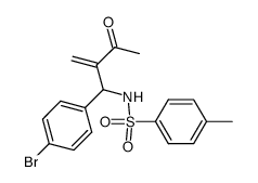 N-[1'-(4''-bromophenyl)-2'-methylene-3'-oxobutyl]-4-methylbenzenesulfonamide结构式