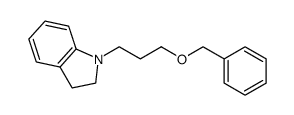 1-[3-(benzyloxy)propyl]indoline结构式