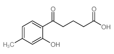 5-(2-hydroxy-4-methyl-phenyl)-5-oxo-pentanoic acid structure
