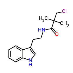 3-Chloro-N-[2-(1H-indol-3-yl)ethyl]-2,2-dimethylpropanamide结构式