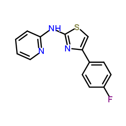 N-[4-(4-Fluorophenyl)-1,3-thiazol-2-yl]-2-pyridinamine Structure