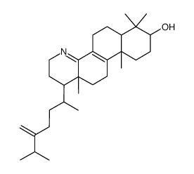 4,4-Dimethyl-15-aza-D-homo-5α-ergosta-8,14,24(28)-trien-3β-ol Structure