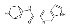 1H-Pyrrolo[2,3-c]pyridine-5-carboxamide,N-2-azabicyclo[2.2.1]hept-5-yl-(9CI)结构式