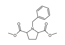 2,5-Pyrrolidinedicarboxylic acid, 1-(phenylmethyl)-, dimethyl ester结构式