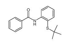 N-(2-tert-butylsulfanyl-phenyl)-benzamide Structure
