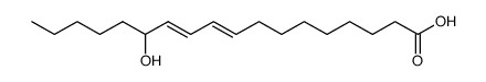 (9Z,11E,13S)-13-hydroxyoctadeca-9,11-dienoic acid structure