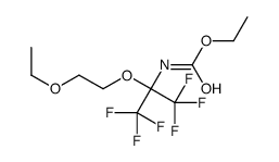 ethyl N-[2-(2-ethoxyethoxy)-1,1,1,3,3,3-hexafluoropropan-2-yl]carbamate Structure