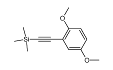 [(2,5-dimethoxyphenyl)ethynyl]trimethylsilane结构式