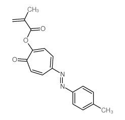 [4-(4-methylphenyl)diazenyl-7-oxo-1-cyclohepta-1,3,5-trienyl] 2-methylprop-2-enoate结构式