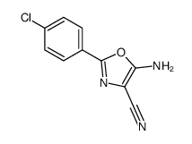 5-Amino-2-(4-chlorophenyl)-1,3-oxazole-4-carbonitrile Structure