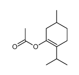 (R)-2-(Isopropyl)-5-methylcyclohexen-1-yl acetate结构式
