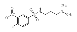 Benzenesulfonamide,4-chloro-N-[3-(dimethylamino)propyl]-3-nitro- Structure