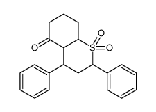 1,1-dioxo-2,4-diphenyl-2,3,4,4a,6,7,8,8a-octahydrothiochromen-5-one结构式