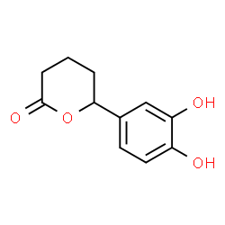 2H-Pyran-2-one,6-(3,4-dihydroxyphenyl)tetrahydro-(9CI) structure