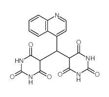 5-[quinolin-4-yl-(2,4,6-trioxo-1,3-diazinan-5-yl)methyl]-1,3-diazinane-2,4,6-trione Structure