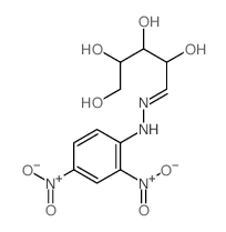 D-Ribose, (2,4-dinitrophenyl)hydrazone Structure