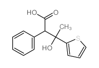 2-Thiophenepropanoicacid, b-hydroxy-b-methyl-a-phenyl- Structure