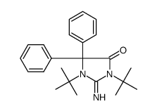 1,3-Bis(1,1-dimethylethyl)-2-imino-5,5-diphenyl-4-imidazolidinone结构式