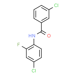 3-Chloro-N-(2-fluoro-4-chlorophenyl)benzamide结构式