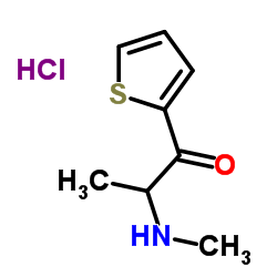 2-Thiothinone (hydrochloride)结构式