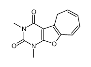 2H-Cyclohepta[4,5]furo[2,3-d]pyrimidine-2,4(3H)-dione,1,5-dihydro-1,3-dimethyl- (9CI) structure