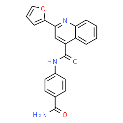 N-(4-carbamoylphenyl)-2-(furan-2-yl)quinoline-4-carboxamide Structure